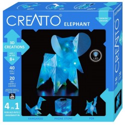 KOSMOS 3D ΚΑΤΑΣΚΕΥΗ ΜΕ LED 4 ΣΕ 1 ΕΛΕΦΑΝΤΑΣ CREATTO